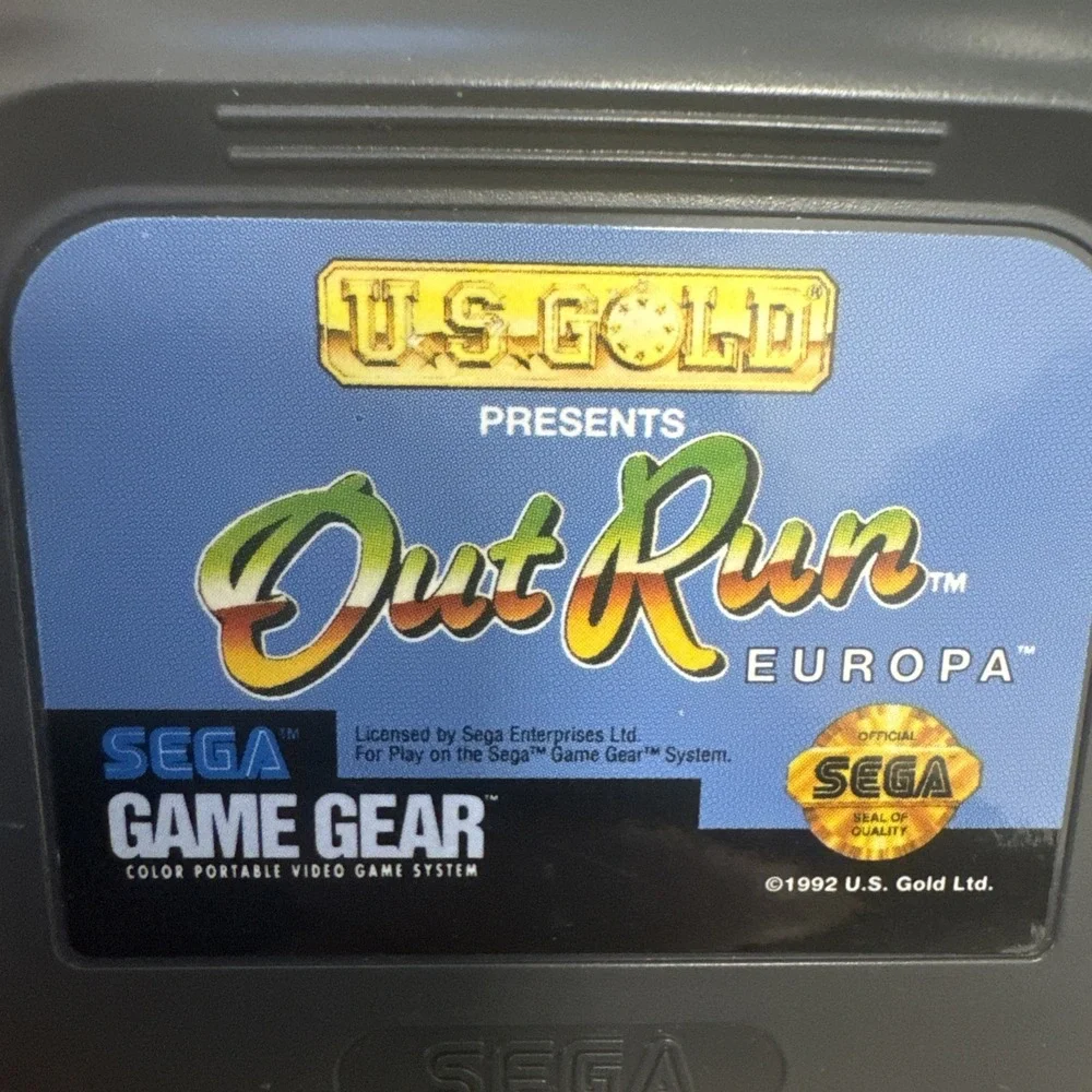 Sega Game Gear Lot Of 2 Games U.S. Gold Out Run (1992),Fred Couples Golf 1w/case
